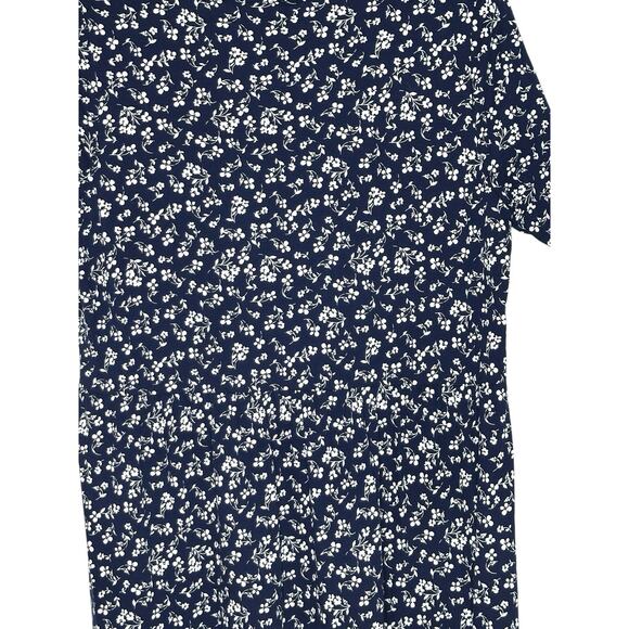 NWT J Crew Factory Womens Tiered Knit Midi Dress XXL Floral Cottagecore Cotton - Picture 11 of 14